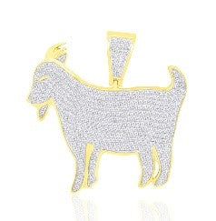 10KT 1.31-1.33CT D-GOAT CHARM