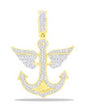 10KT 0.47CT D-ANCHOR CHARM