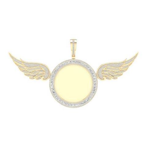 10KT 2.50CT D-MEMORY PENDANT "WINGS"