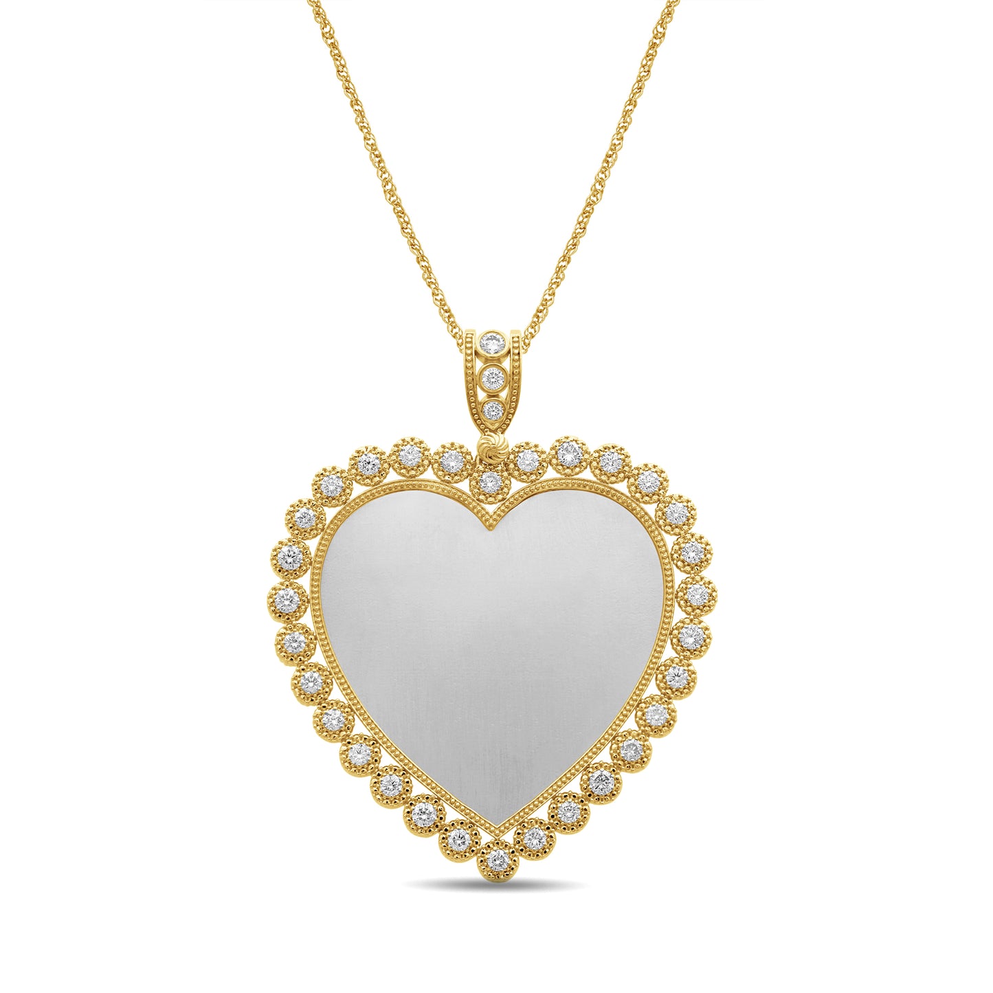 10K 2.18CT D-MEMORY PENDANTS "HEART"