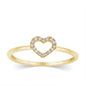 10K 0.05CT D-LADIES RINGS "HEART"