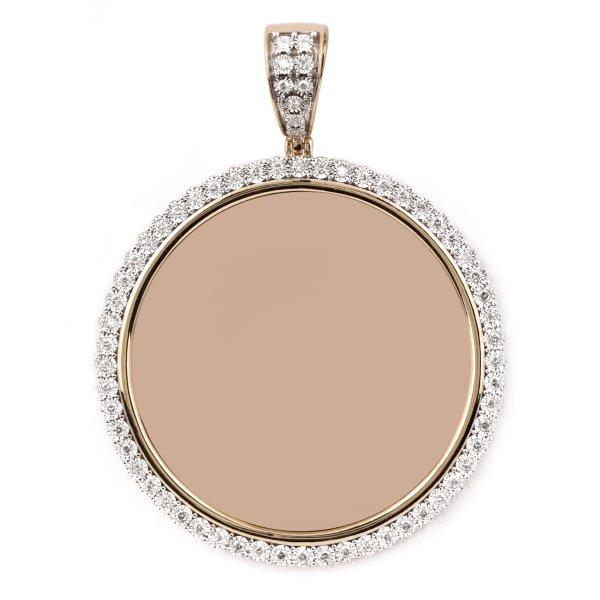 10KT 0.75CT D-MEMORY PENDANT WITH PLATE