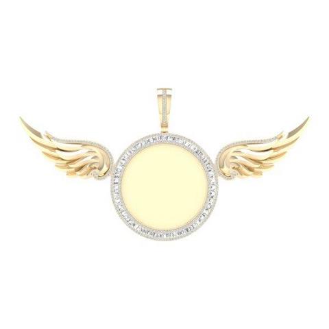 10K 2.00CT D-MEMORY PENDANTS "WINGS"