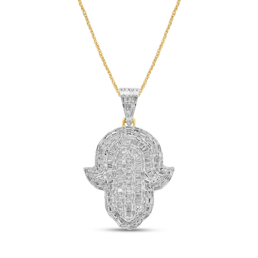 SPL PRICE 10KT 2.14-2.18CT D-CHARM "HAMSA HAND"