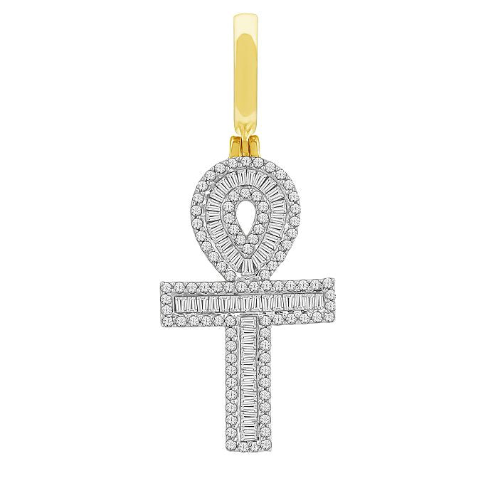 10K 0.50CT D-ANKH CHARM