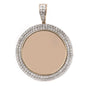 10KT 0.40CT D-MEMORY PENDANT WITH PLATE