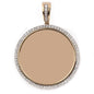 10KT 0.20CT D-MEMORY PENDANT WITH PLATE