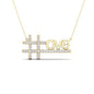 10K 0.25CT D-LADIES PENDANTS "LOVE"