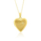 14K Yellow Gold, 20MM Heart Locket - I Love You