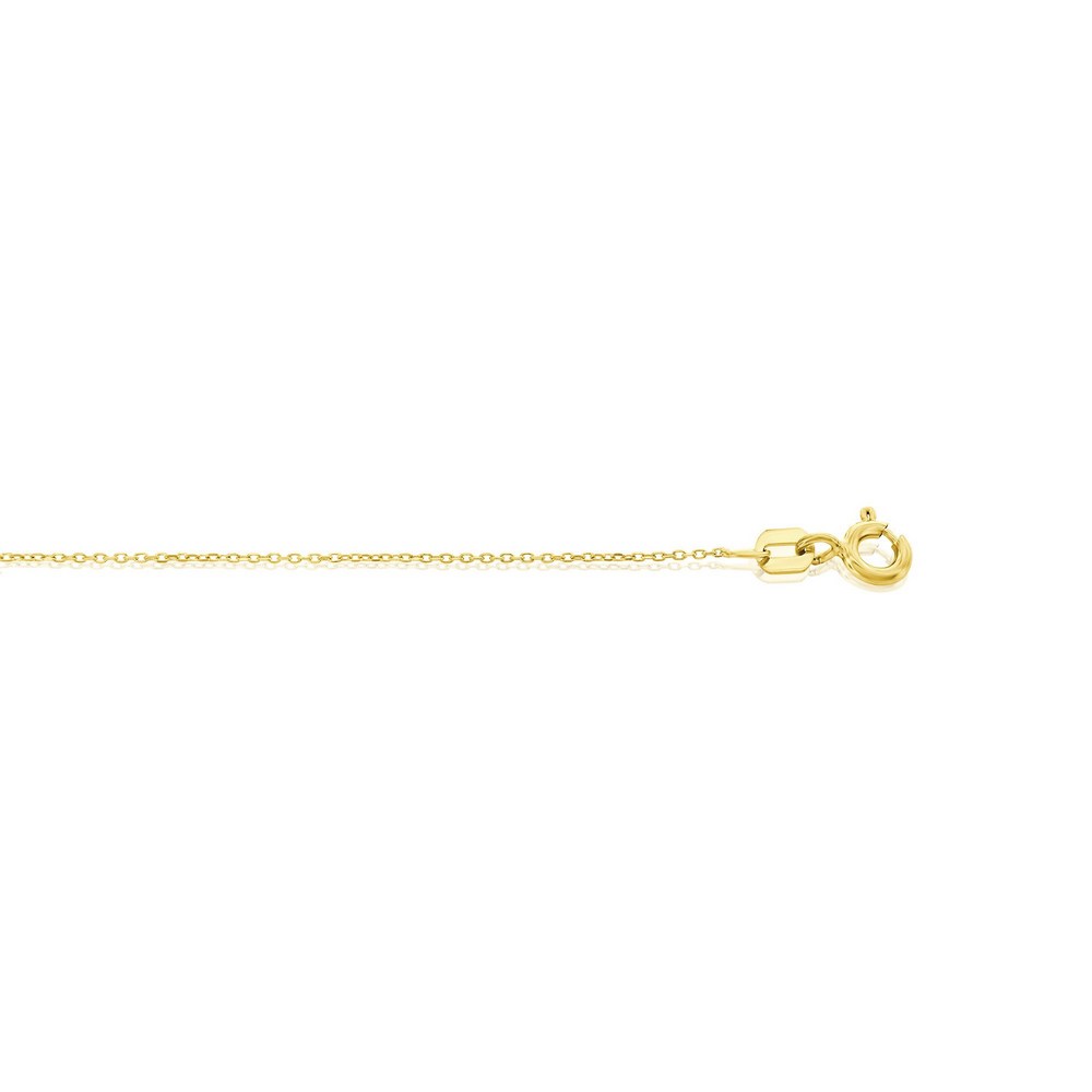 14K Yellow Gold 0.75mm Cable Chain