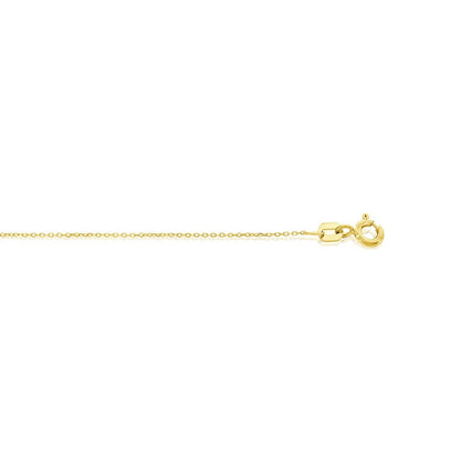 14K Yellow Gold 0.75mm Cable Chain