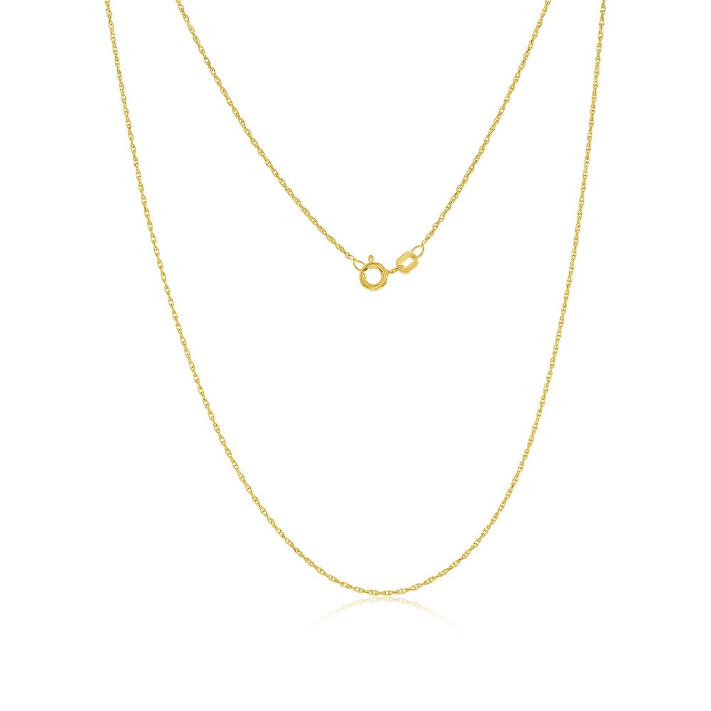 14K Yellow Gold 1.2mm Loose Rope Chain