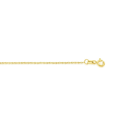 14K Yellow Gold 1.2mm Loose Rope Chain