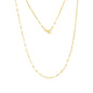 14K Yellow Gold Oval Linked Mirror Chain