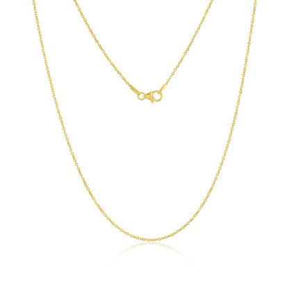 14K Yellow Gold 1.2mm Twisted Diamond-Cut Rolo Chain