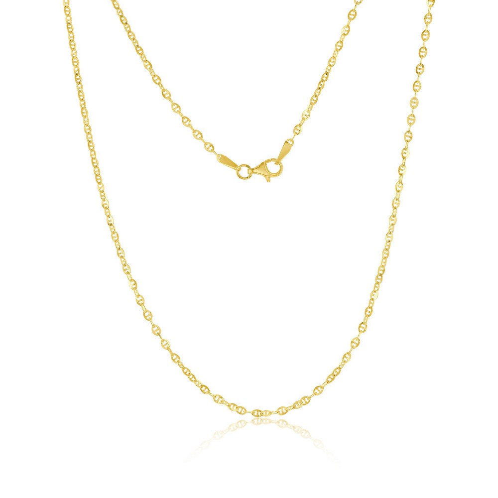 14K Yellow Gold 2mm Marina Chain