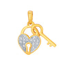 10K 0.05CT D-HEART CHARMS