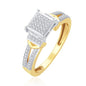 10K 0.17CT D-LADIES MICROPAVE RINGS