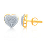 SPL PRICE 10KT 0.30CT D-EARRINGS " HEART DOME"