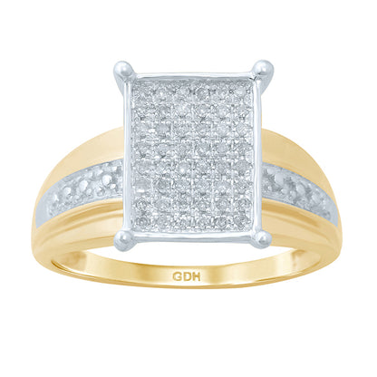 10KT 0.11-0.14CT D-LADIES MICROPAVE RINGS