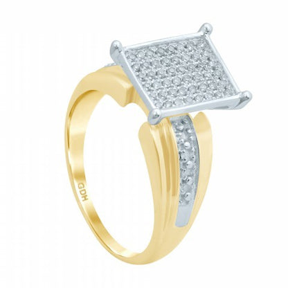 10KT 0.11-0.14CT D-LADIES MICROPAVE RINGS