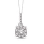 14K White Gold 1/4 Ct.Tw Diamond Fashion Pendant