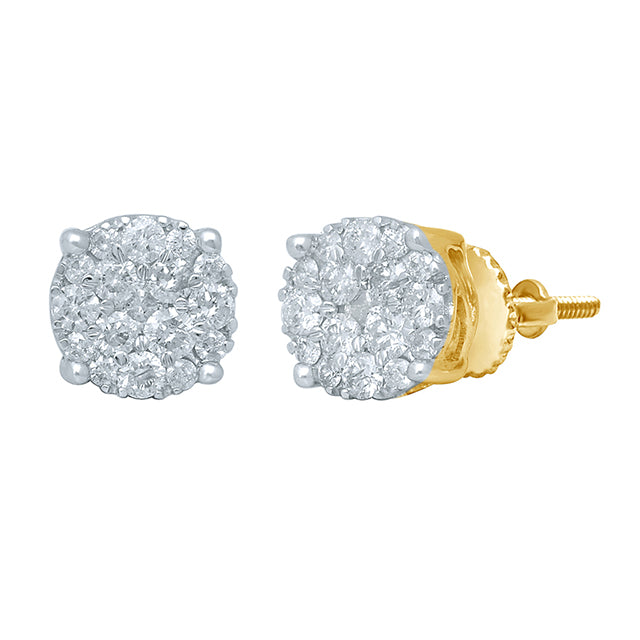 14K 0.73-0.78CT D-EARRING RDS