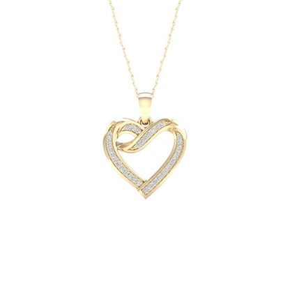 10K 0.10CT D-HEART CHARM