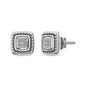 Diamond Fashion Earrings 1/20 ct tw Round-cut in Sterling Silver
