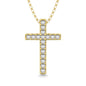 Classic Diamond Cross Pendant 1/10 Ct.Tw. 10K Yellow Gold