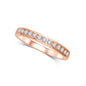 14K Rose Gold 1/5 Ctw Diamond Machine Band