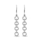 Sterling Silver 1/20 Ctw Drop Earrings