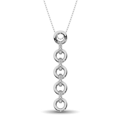 Sterling Silver Diamond Accent Fashion Pendant