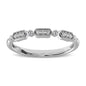 14K White Gold 1/6 Ctw Diamond Annivesary Ring