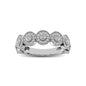 14K White Gold 1/2 Ct.Tw. Diamond Stackable Band