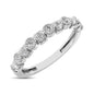 14K White Gold 1/6 Ctw Diamond Band