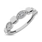 14K White Gold 1/10 Ct.Tw. Diamond Stackable Band