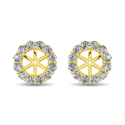 14K Yellow Gold Diamond 1/3 Ct.Tw. Earrings Jacket