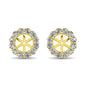 14K Yellow Gold Diamond 1/3 Ct.Tw. Earrings Jacket