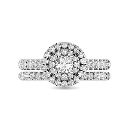 14KT White Gold 1Ct.Tw. Diamond keyani Bridal Ring