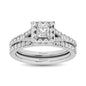 14KT White Gold 1Ct.Tw. Diamond keyani Bridal Ring