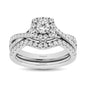 14KT White Gold 1Ct.Tw. Diamond keyani Bridal Ring