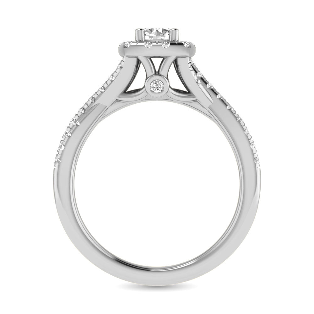 14KT White Gold 1Ct.Tw. Diamond keyani Bridal Ring