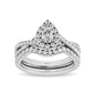 14KT White Gold 1Ct.Tw. Diamond keyani Bridal Ring