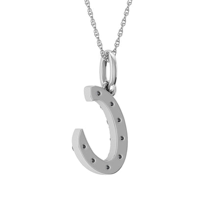 Diamond 1/8 Ct.Tw. Letter C Pendant in 10K White Gold