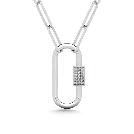 Diamond 1/20 Ct.Tw. Fashion Pendant in Sterling Silver