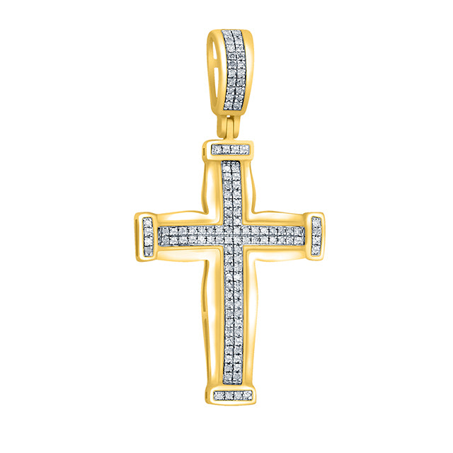 SPL PRICE 10KT 0.22-0.27CT D-CHARM "CROSS"