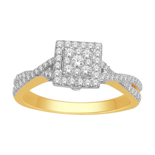 10K 0.47CT D-LADIES RINGS