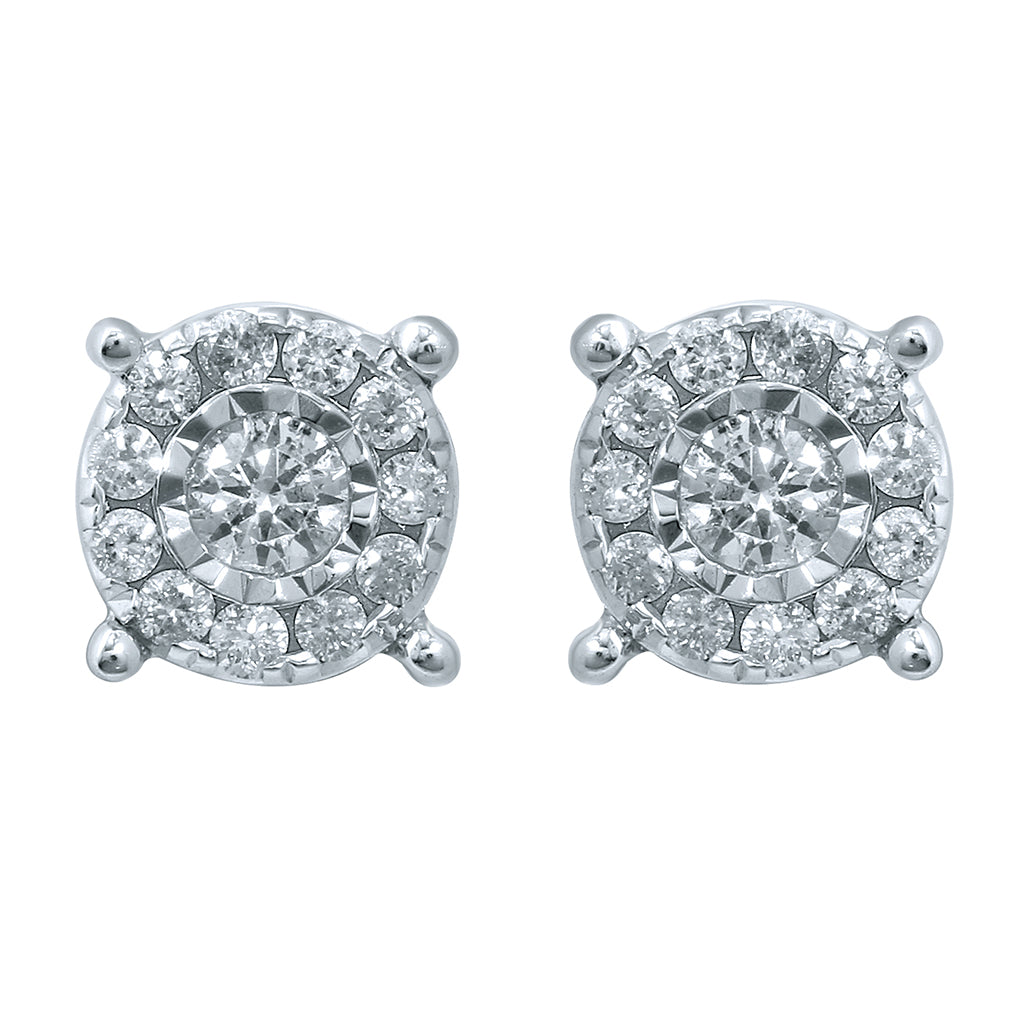 10K 0.49- 0.52CT D-DARK EARRINGS