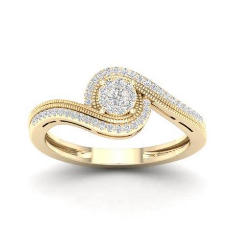 10K 0.20CT D-LADIES RINGS